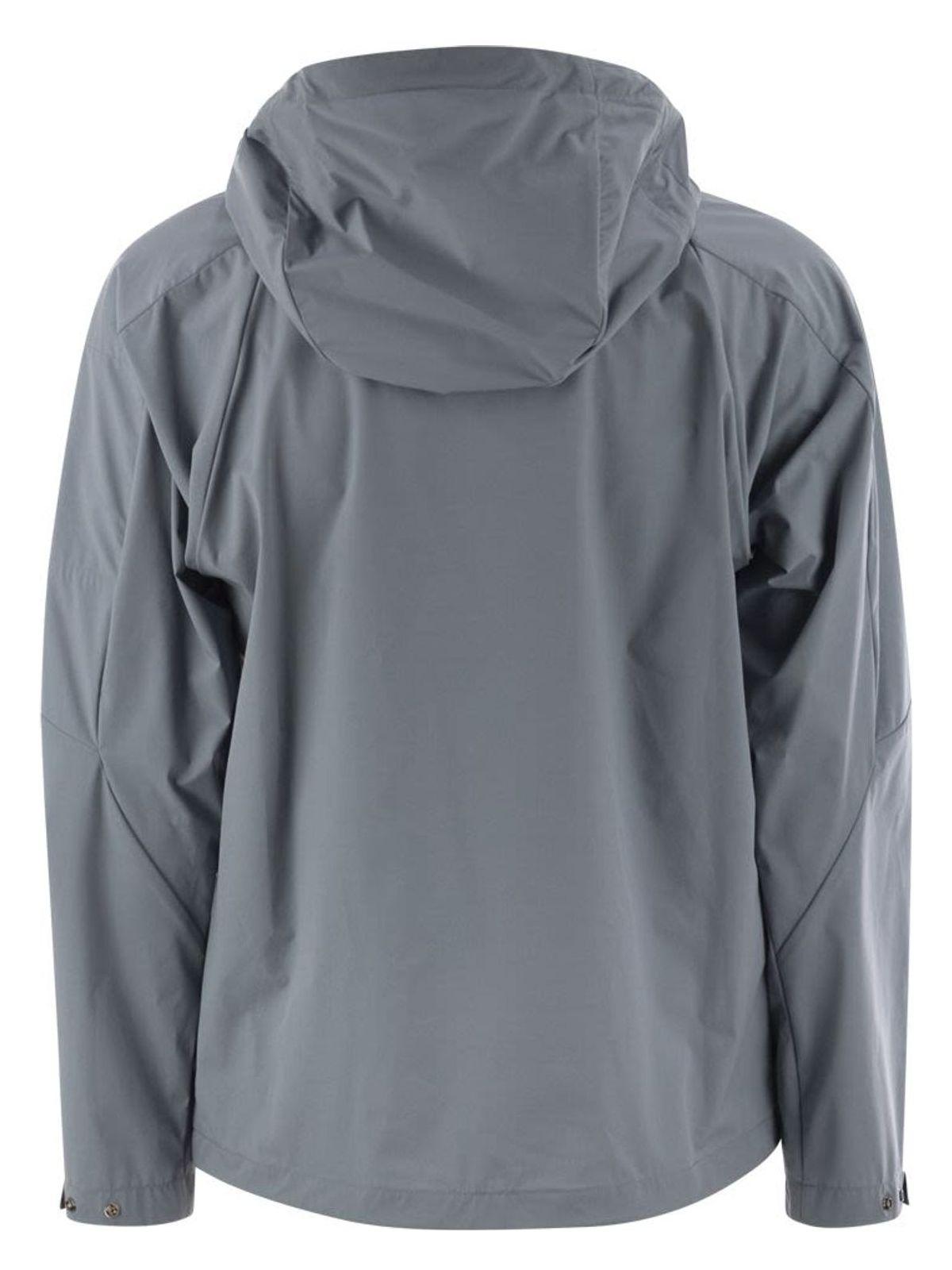 C.p. Company Men's Hooded Jacket Made Of Pro-Tek in Grey