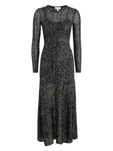 AlaÃ¯a Alaïa Women's Long Black Sequin Dress