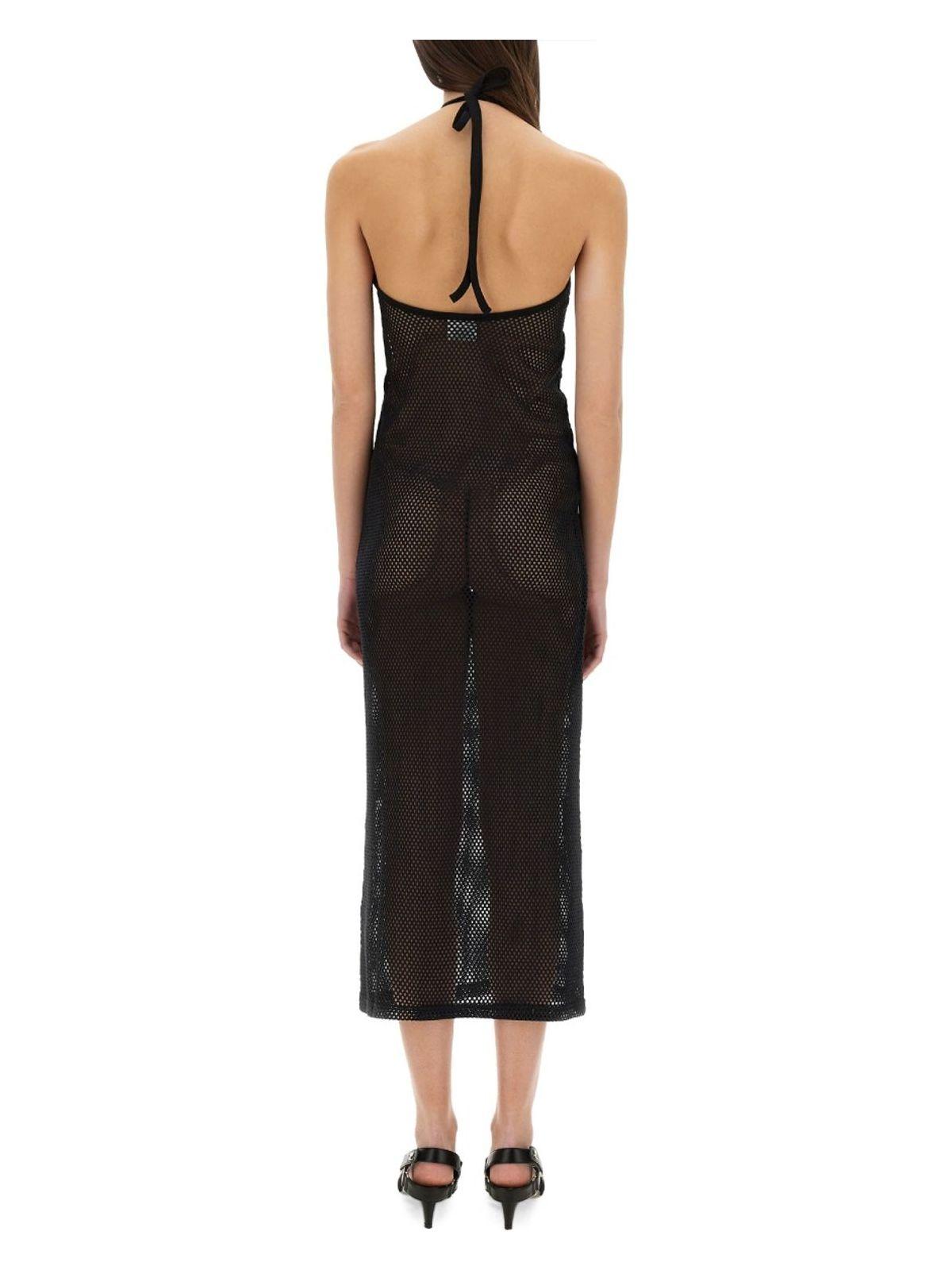 Courrèges Women's Cotton Long Tank Dress in Black