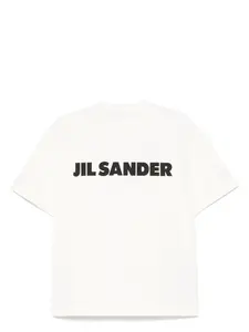 Jil Sander Women's Logo Print Cotton T-Shirt in White