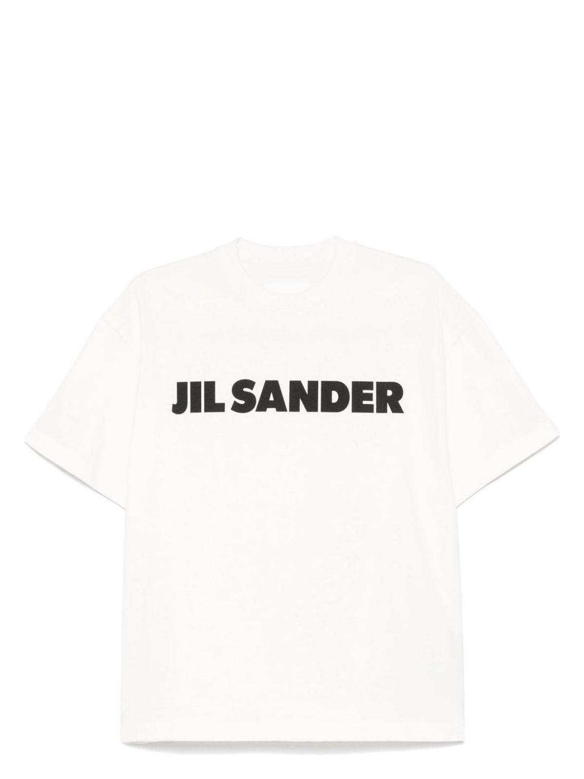 Jil Sander Women's Logo T-Shirt in Porcelain