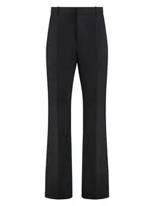 Bottega Veneta Women's Wool Flared Trousers in Black
