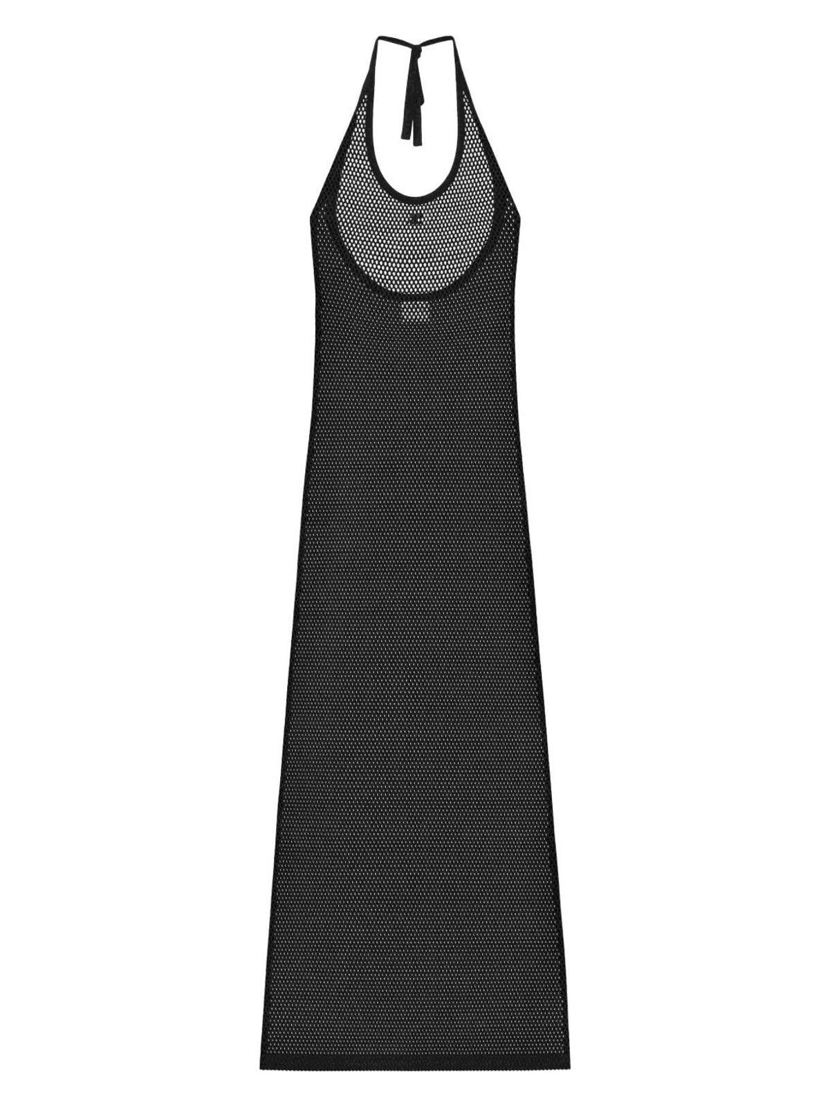 Courrèges Women's Cotton Long Tank Dress in Black