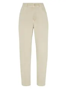 Brunello Cucinelli Women's Stretch Cotton Blend Trousers and Jeans