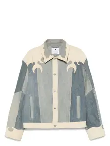 Men's Marine Serre Denim Jacket in Blue