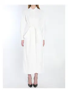 Max Mara Women's Long Shirt Dress in White