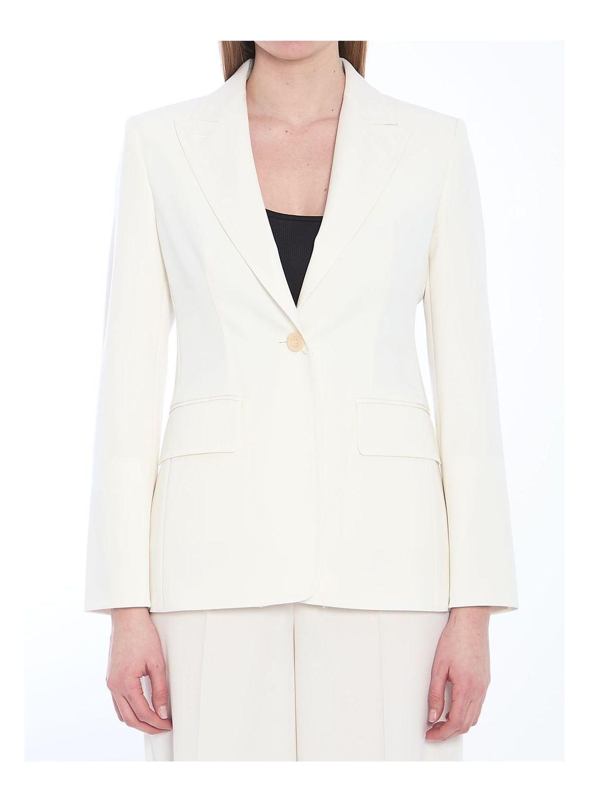 Max Mara Women's Single-Breasted Jacket in White