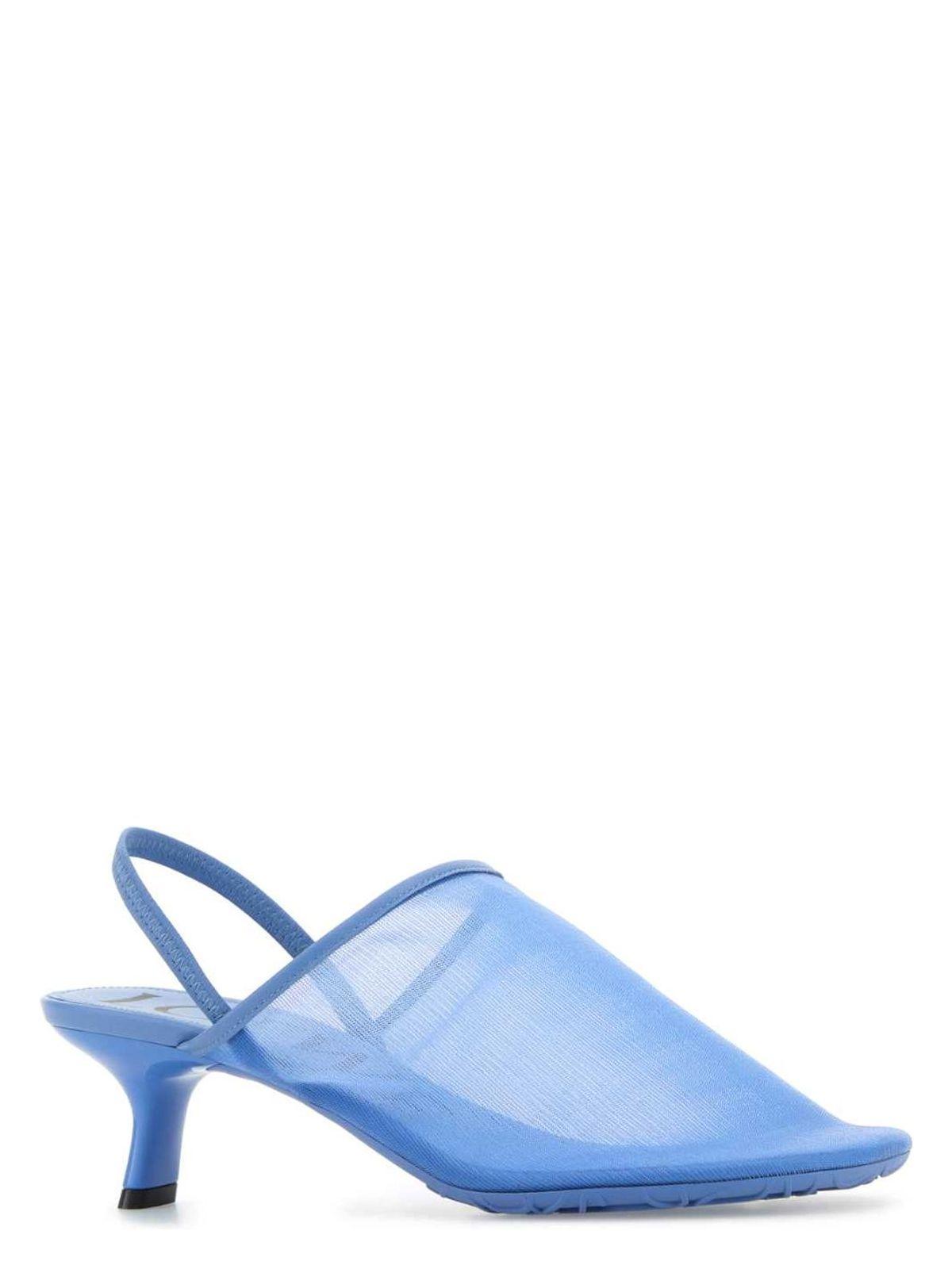 Loewe Cerulean Blue Mesh Petal Pumps