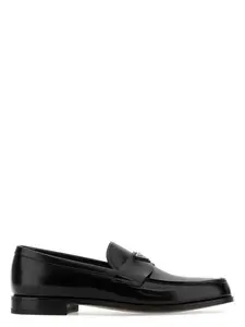 Prada Women's Leather Loafers in Black