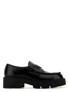 Prada Women's Leather Loafers in Black