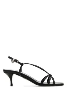 Prada Women's Leather Sandals in Black