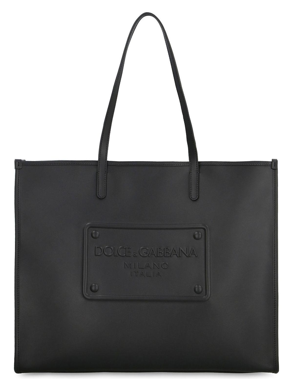 Dolce & Gabbana Women's Leather Shopping Bag in Black