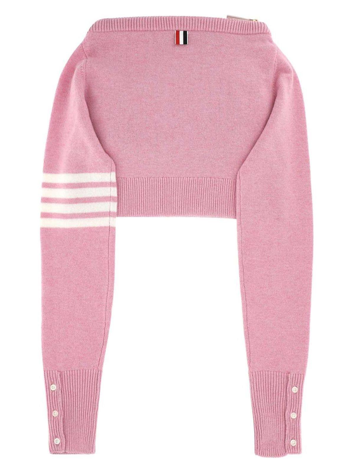 Thom Browne Wool Clutch in Pink