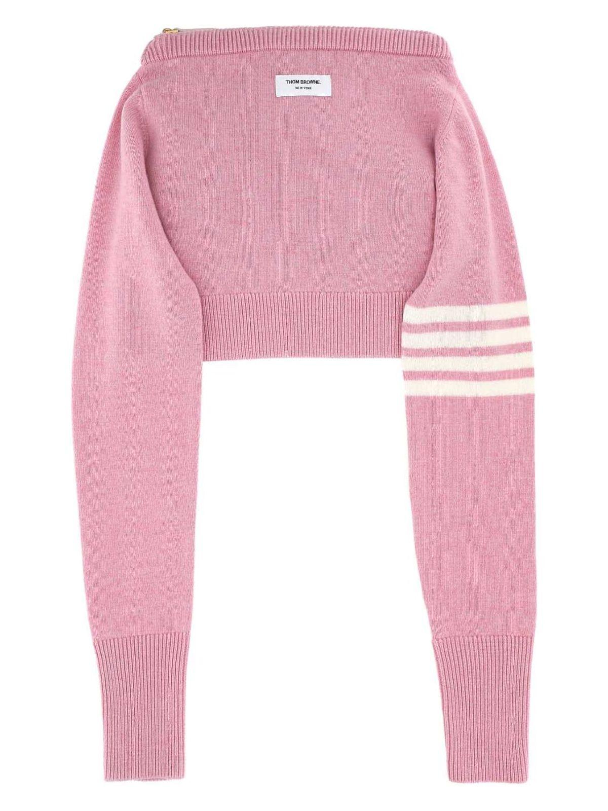 Thom Browne Wool Clutch in Pink