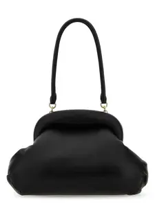 SPORTMAX Black Nappa Leather Sansa Clutch