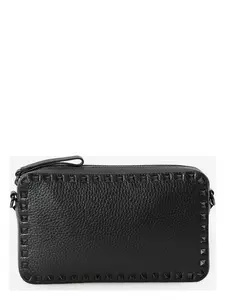 Valentino Garavani Rockstud Crossbody Bag in Black