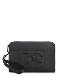 Dolce & Gabbana Leather Pouch in Black
