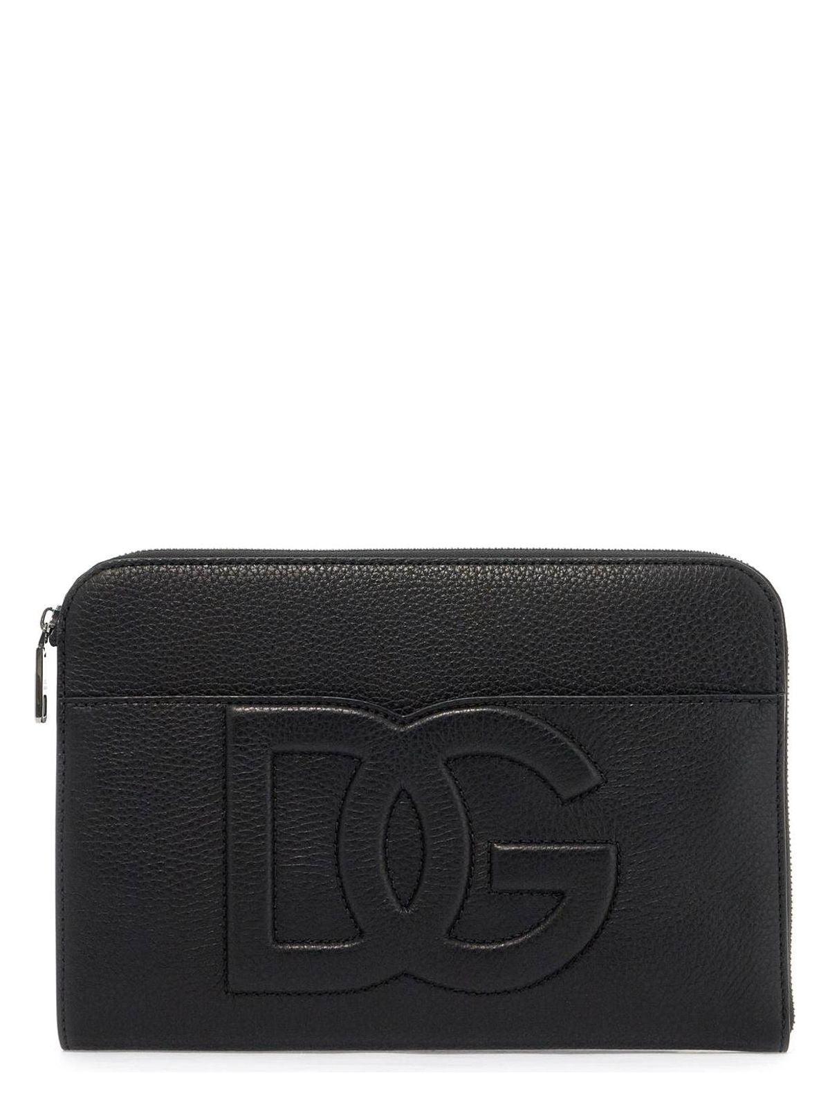 Dolce & Gabbana Leather Pouch in Black