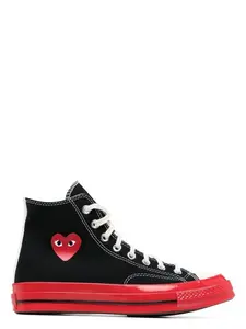 Comme Des Garçons Play Canvas Comme Des Garçons X Converse Sneakers in Black