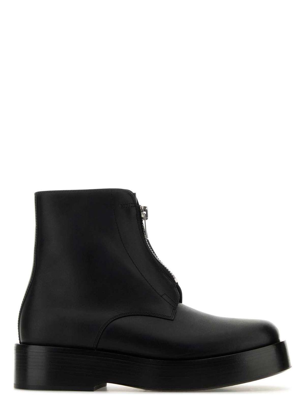 Bottega Veneta Black Leather Torino Ankle Boots