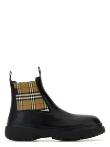 Burberry Women's Leather Ankle Boots in Black