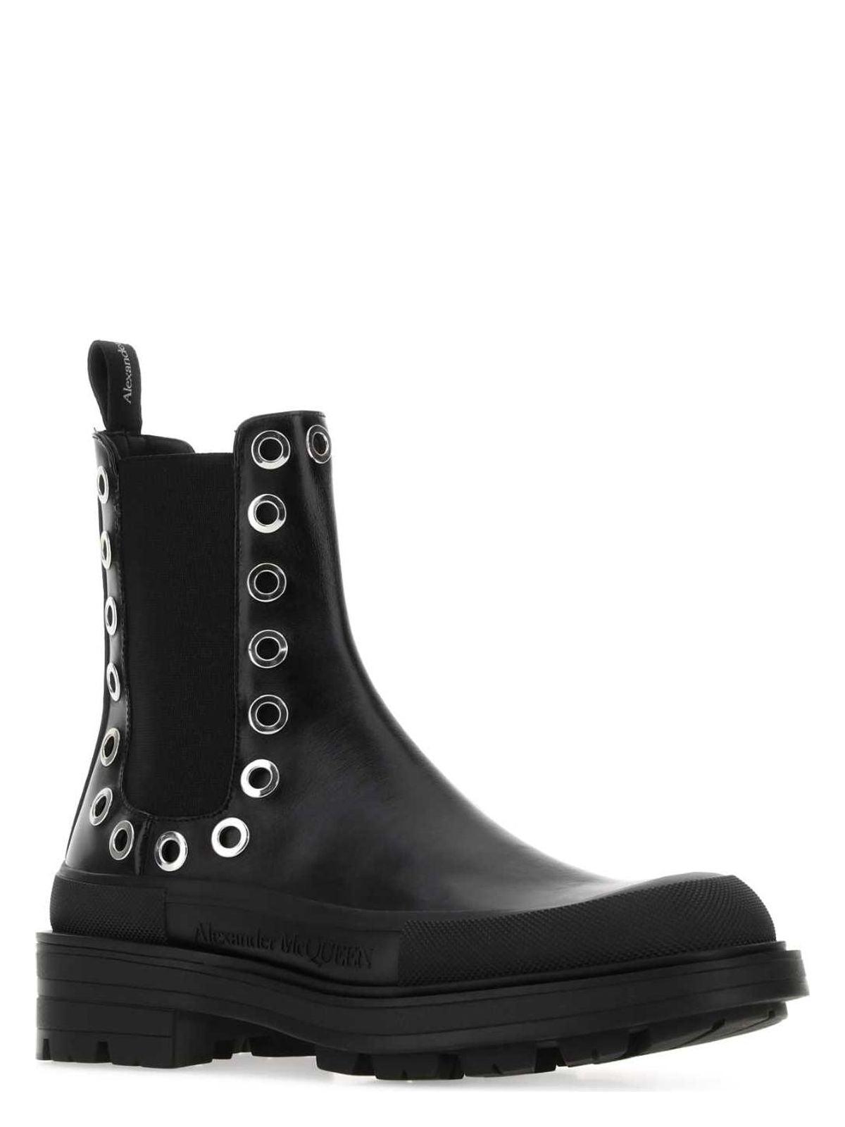 Alexander McQueen Boxcar Ankle Boots