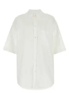 Balenciaga White Poplin Oversize Shirt