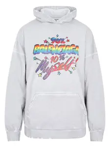 Balenciaga Grey Cotton Oversize Sweatshirt