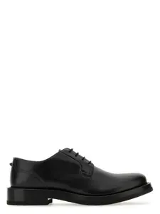 Valentino Garavani Women's Leather Lace-Up Shoes in Black
