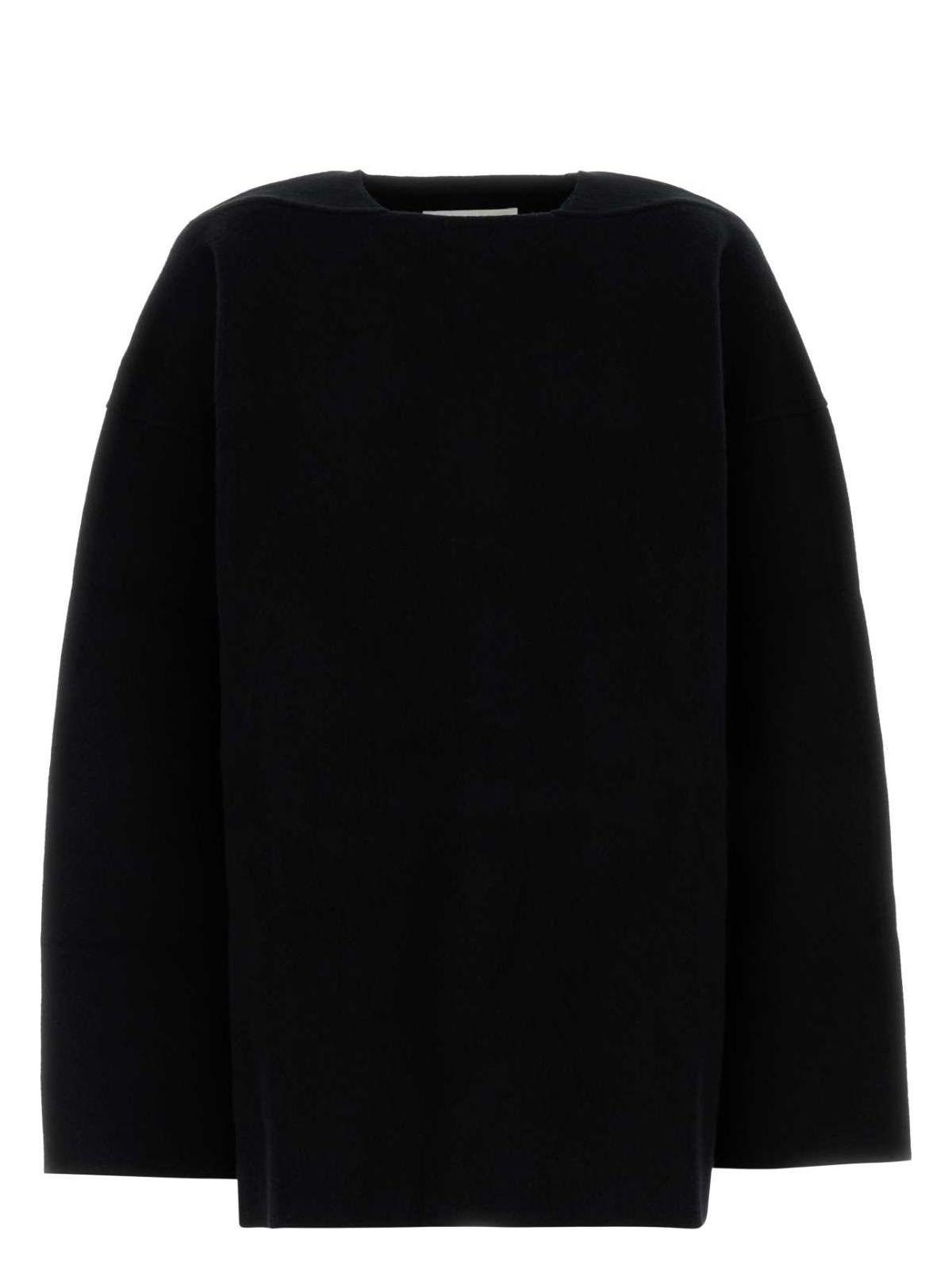 Jil Sander Black Wool Blend Oversize Sweater