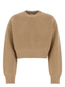 Bottega Veneta Camel Wool Blend Sweater
