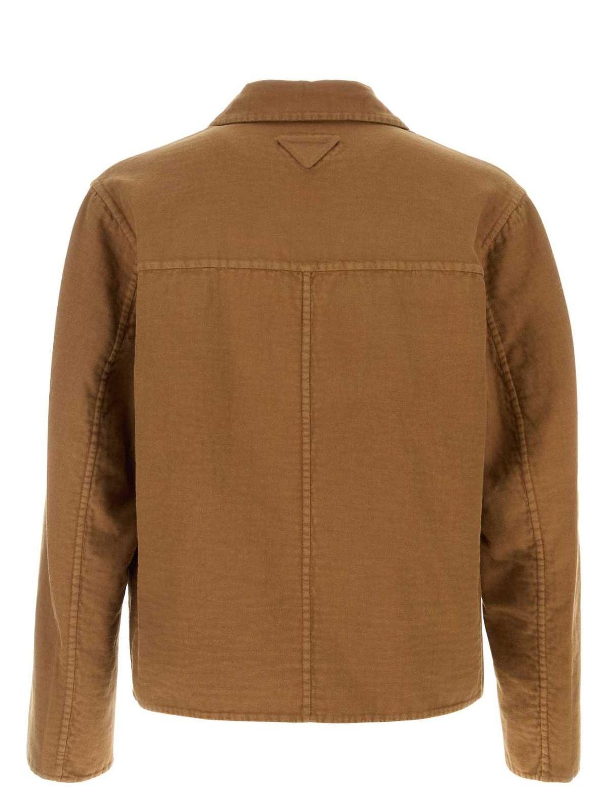 Prada Biscuit Cotton Blazer