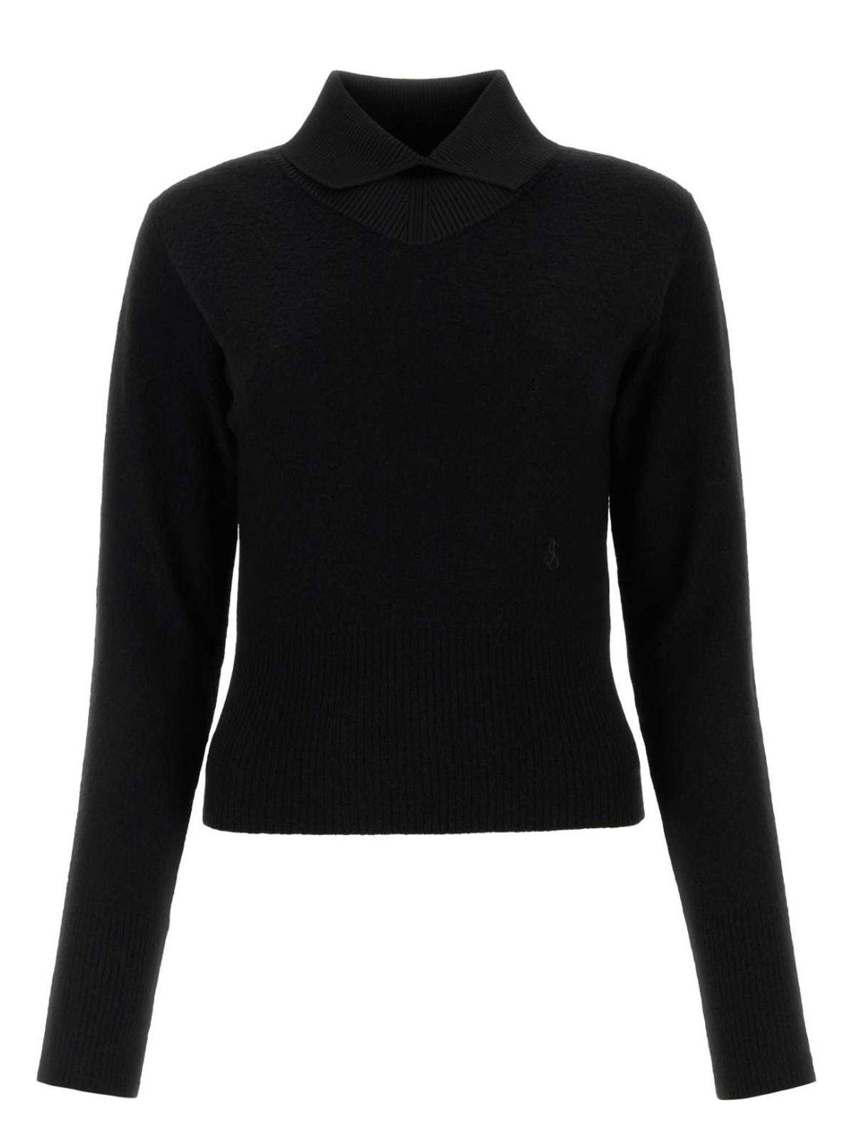 Jil Sander Women's Wool Blend Sweater in Black