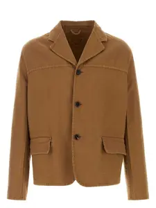 Prada Biscuit Cotton Blazer