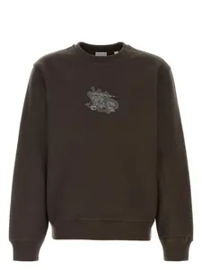 Burberry Brown Cotton Blend Sweatshirt