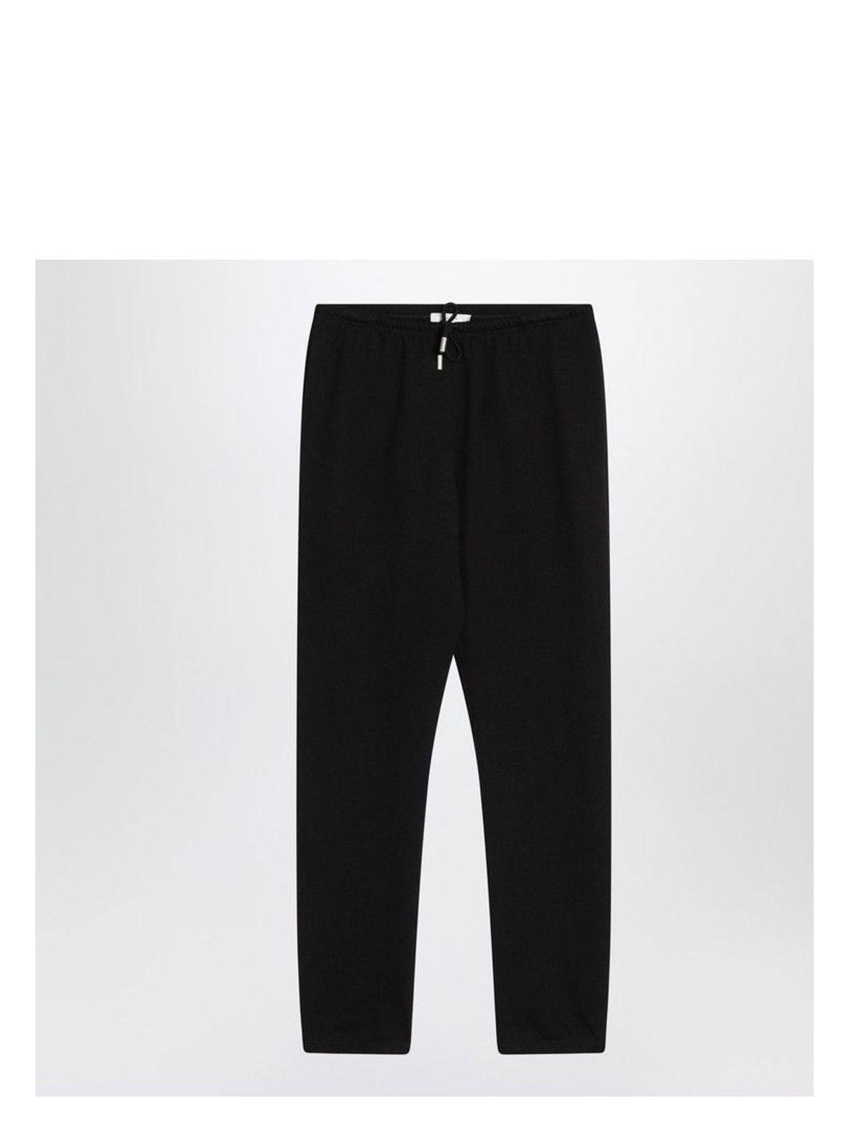 The Row Women's Teo Cotton And Cashmere Trousers in Black