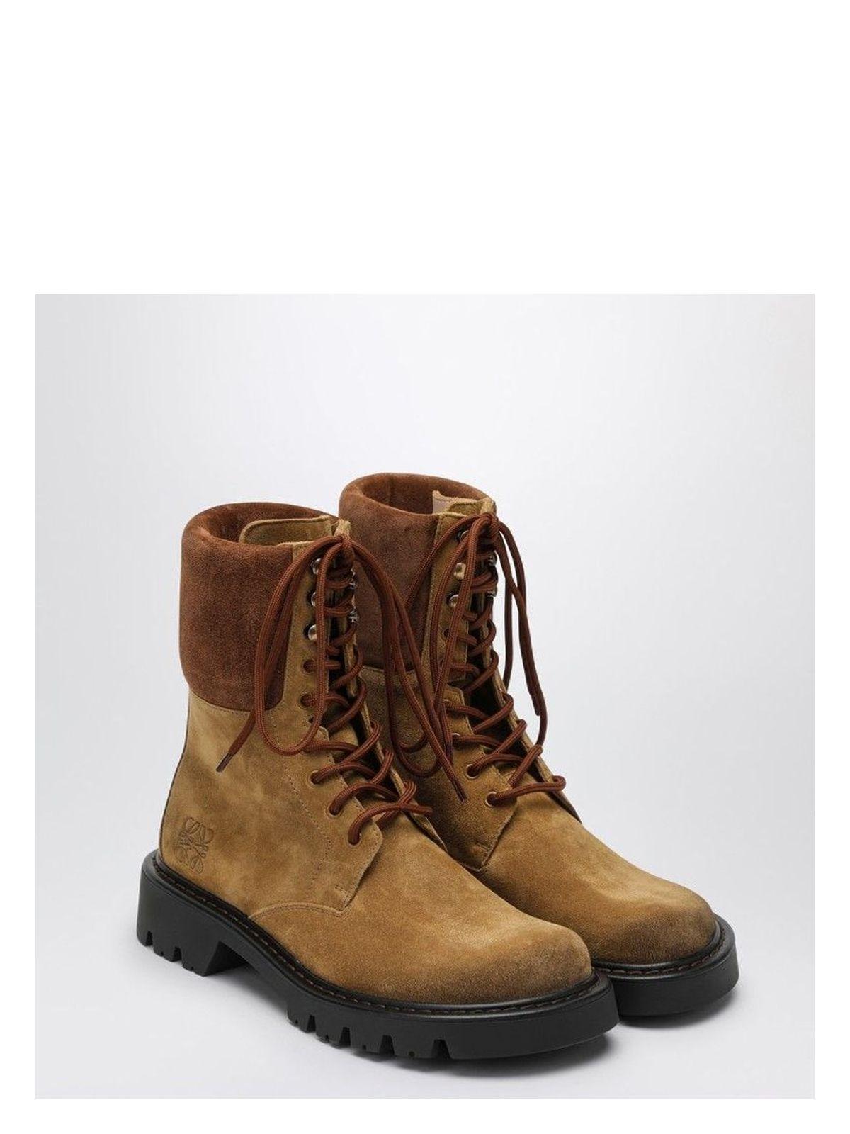 Loewe Women's Tobacco-Coloured Sierra Suede Ankle Boot