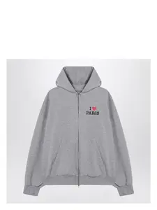 Balenciaga I Love Paris Zip-Up Sweatshirt