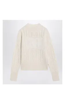 Max Mara Women's Wool and Cashmere Sweater in White