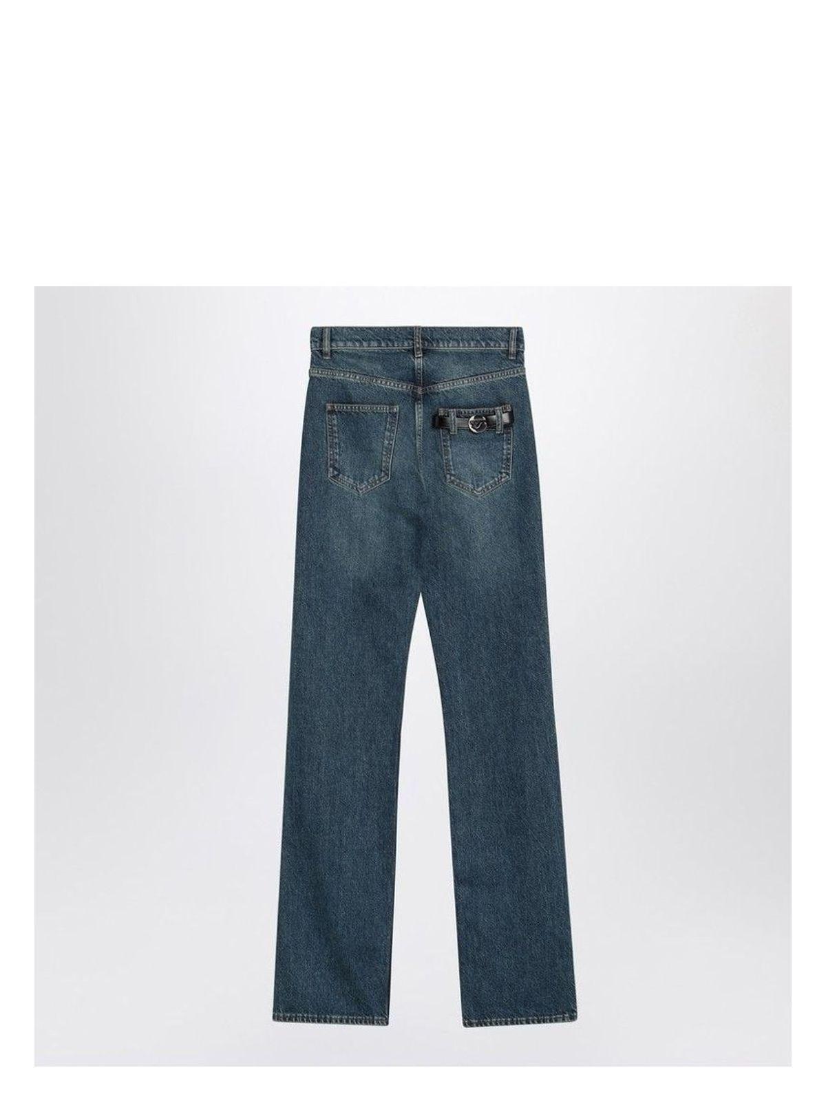 Coperni Women's Organic Washed Denim Jeans in Blue