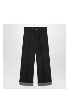 Burberry Women's Indigo Jeans With Turn-Ups in Blue
