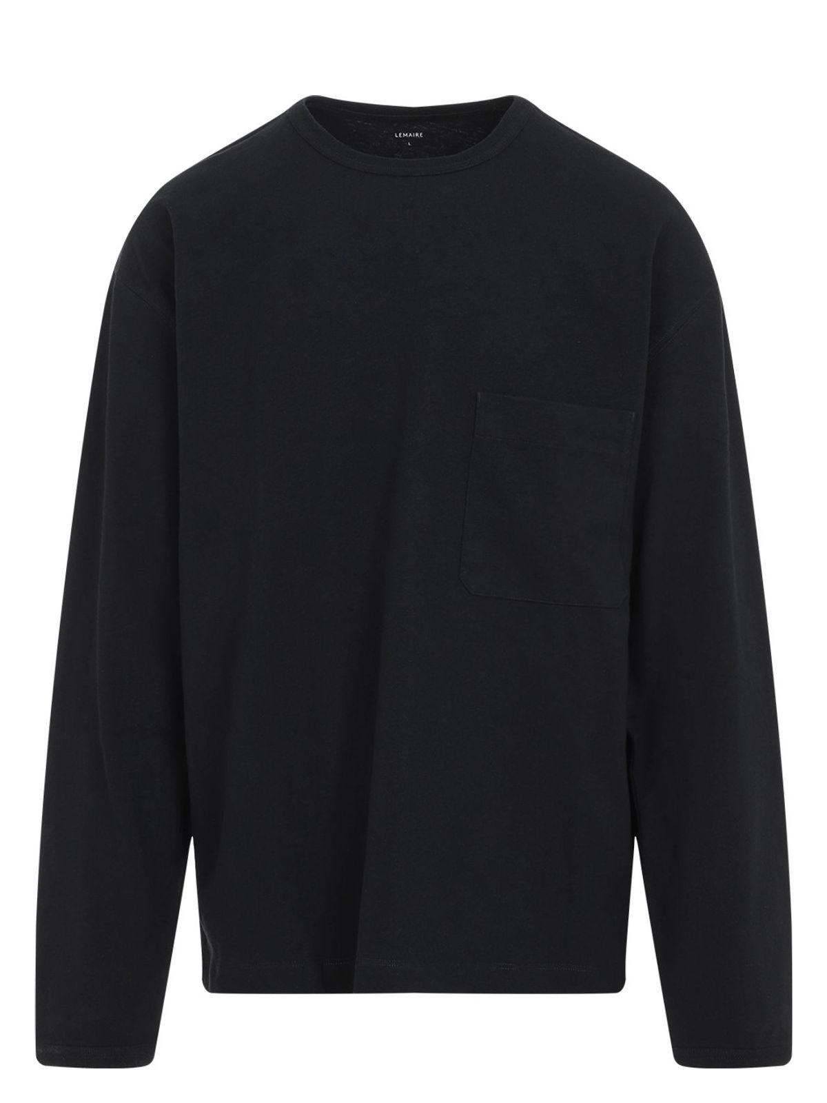 Lemaire Cotton-Linen Jumper Sweater in Black