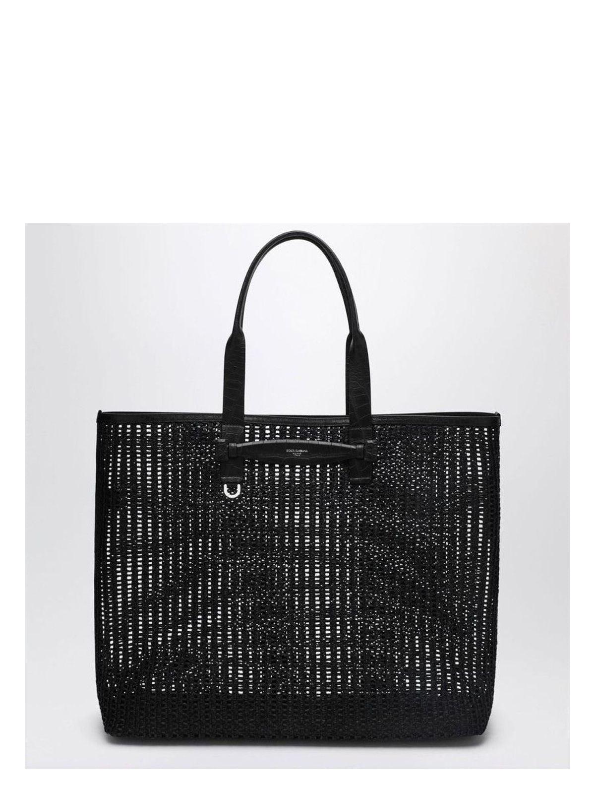 Dolce & Gabbana Mesh Shopping Bag in Black