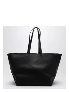Fendi Men's Diagonal Shopping Large Selleria Bag in Black