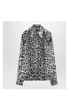 Dolce & Gabbana Leopard Print Silk Shirt
