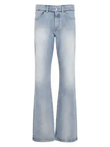 Balenciaga Women's Low-Waisted Blue Jeans