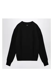 Rick Owens Men's Wool Crew-Neck Sweater in Black