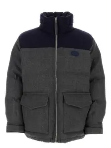 Gucci Women's Dark Wool Blend Down Jacket