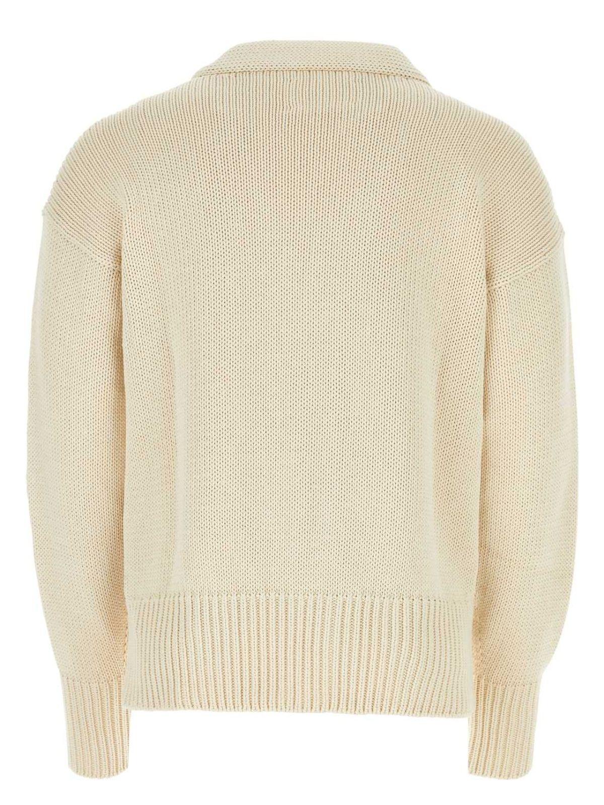 Jil Sander Women's Ivory Cotton Cardigan