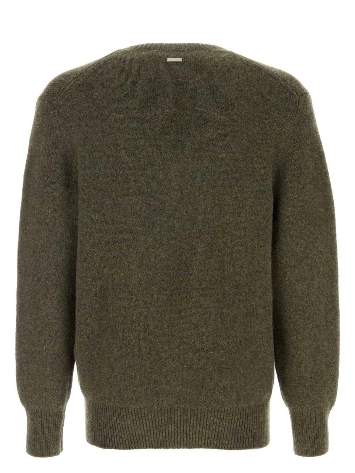 Ferragamo Dark Green Cashmere Sweater